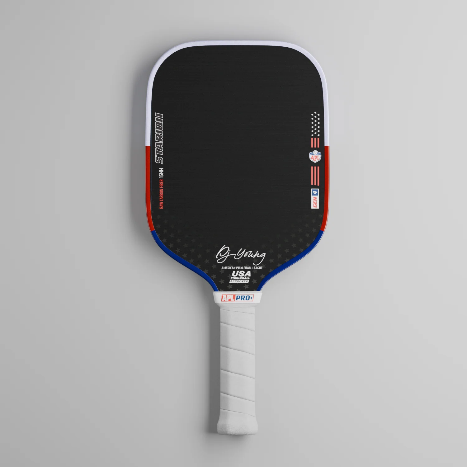APL DJ Young Starion Pro+ 16mm Pickleball Paddle | Carbon Fiber | Gen 4 Thermoformed Foam Technology - Image 8
