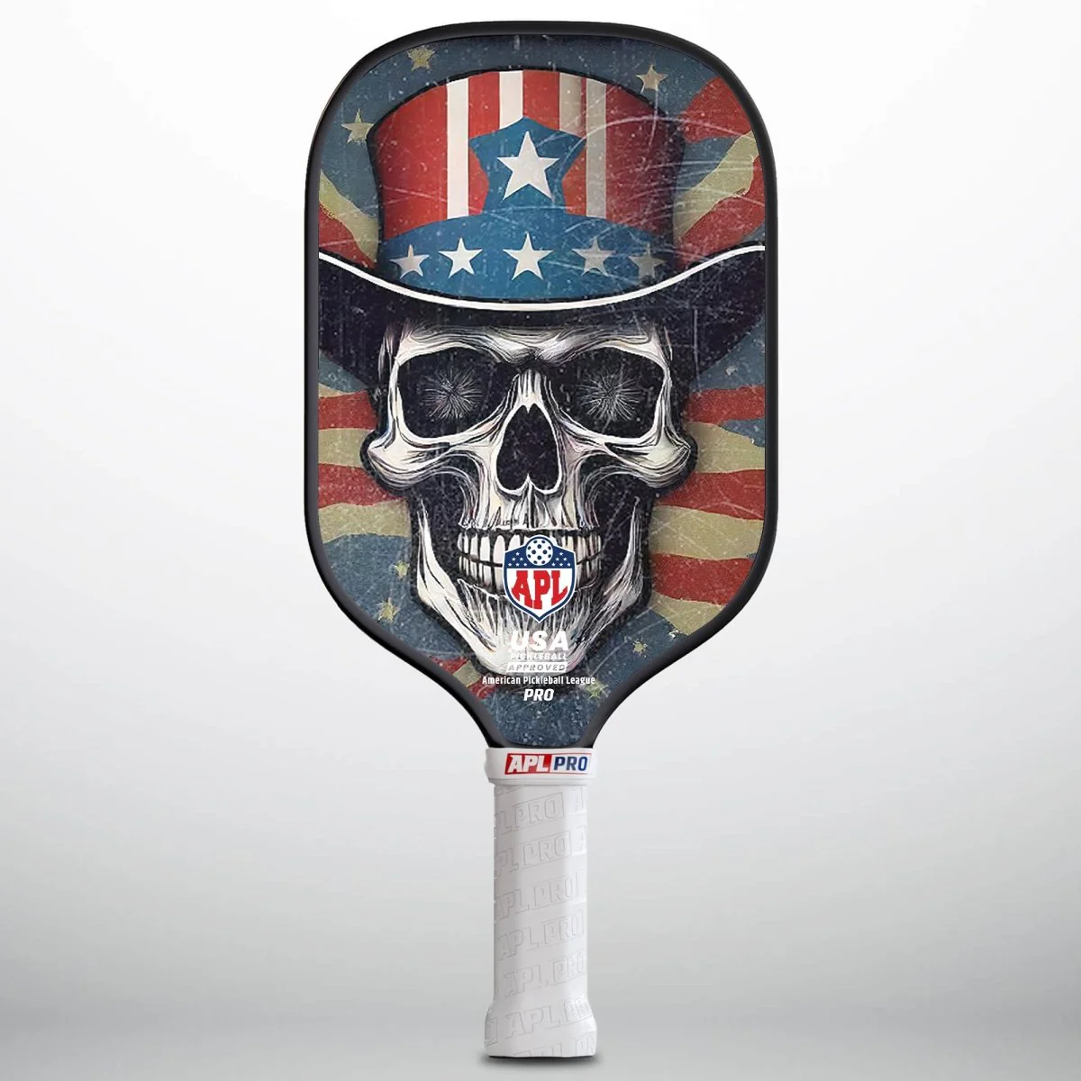 APL - Skulls Hat Pickleball Paddle | 16mm Carbon Fiber | Best Pickleball Paddles | American Pickleball League - Image 9