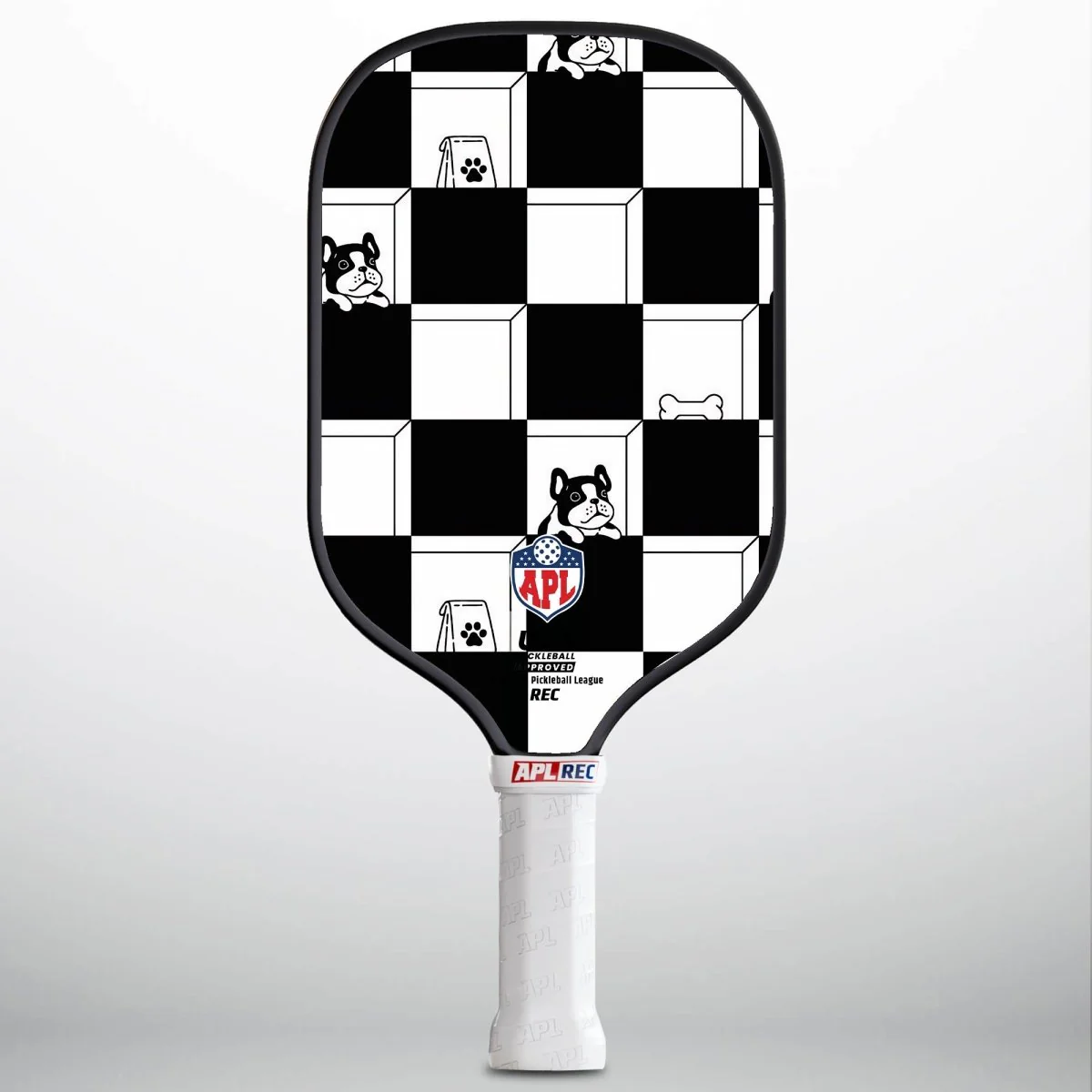 APL - Black White Patterns | 16mm Carbon Fiber | Best Pickleball Paddles | American Pickleball League