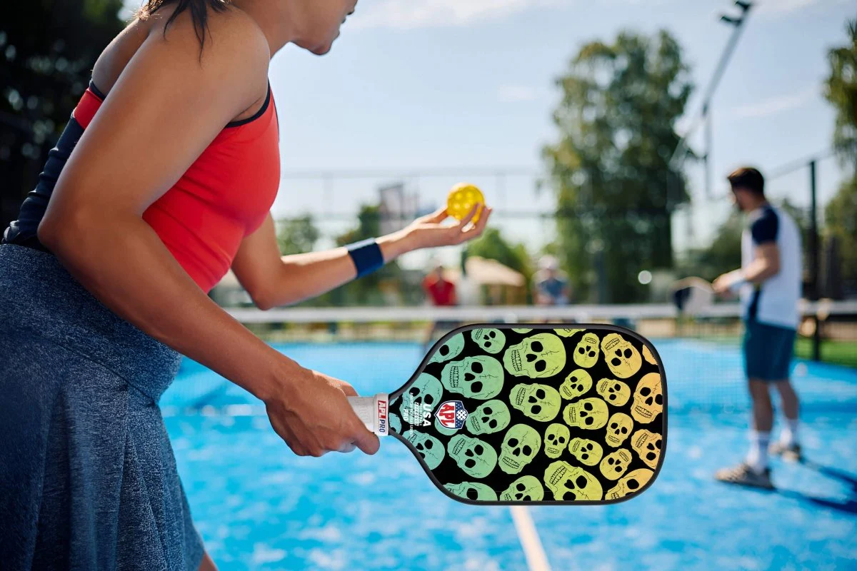 APL - Skulls Pickleball Paddle | 16mm Carbon Fiber | Best Pickleball Paddles | American Pickleball League - Image 11