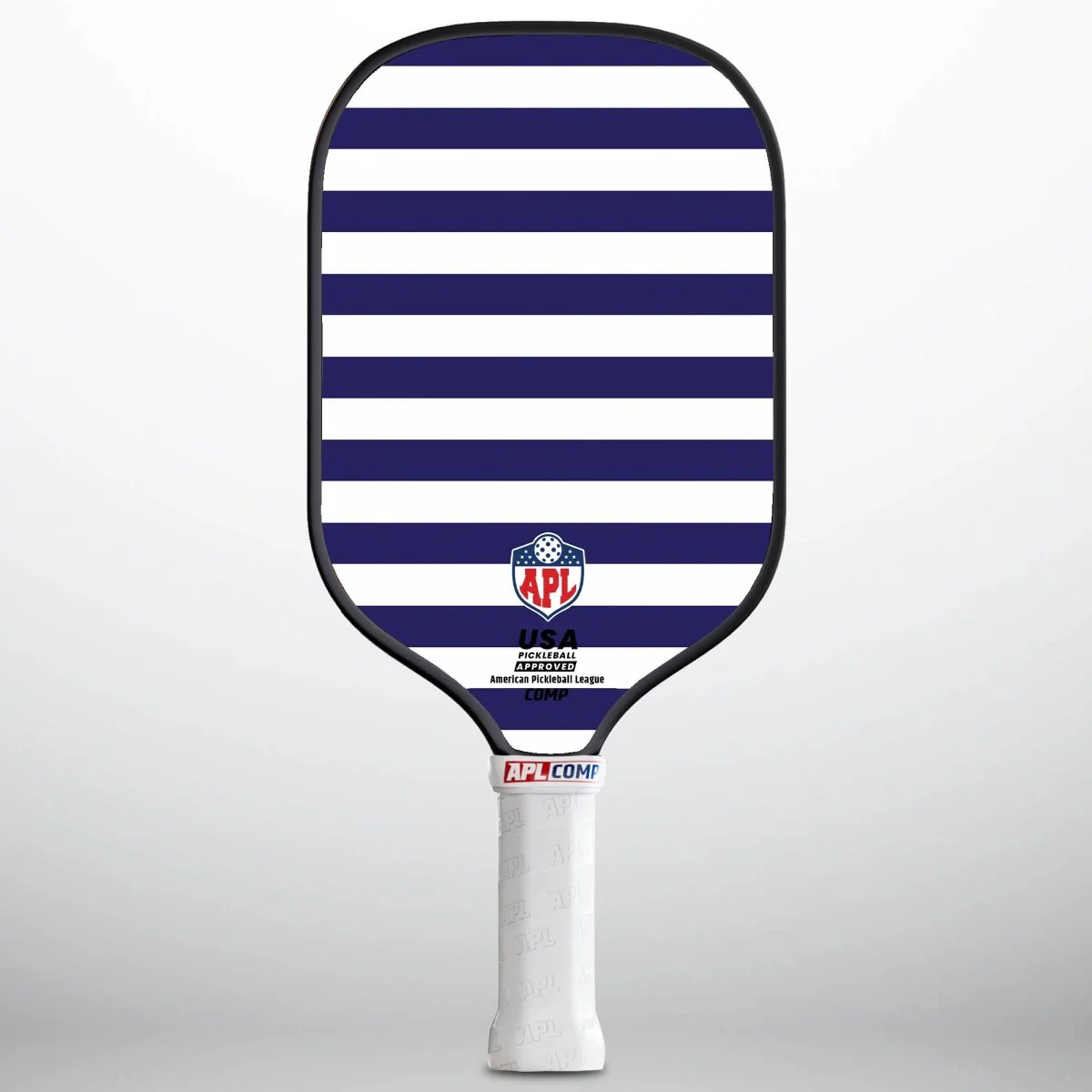 APL - White Blue Lines Pickleball Paddle | 16mm Carbon Fiber | Best Pickleball Paddles | American Pickleball League - Image 5