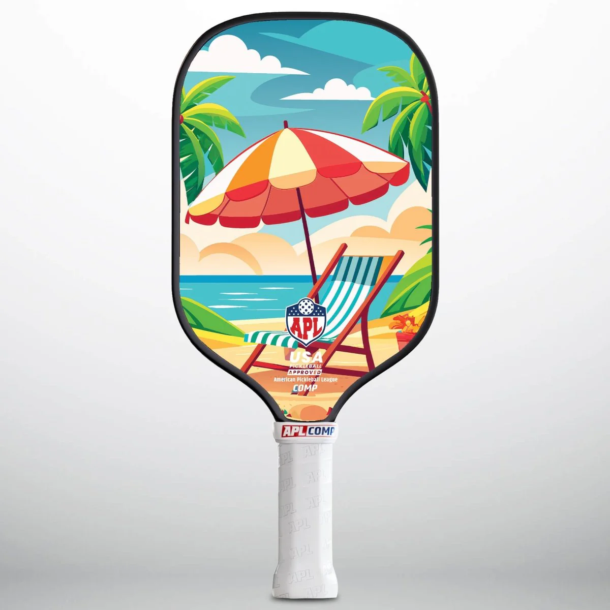 APL - Chair on Beach | 16mm Carbon Fiber | Best Pickleball Paddles | American Pickleball League - Image 2