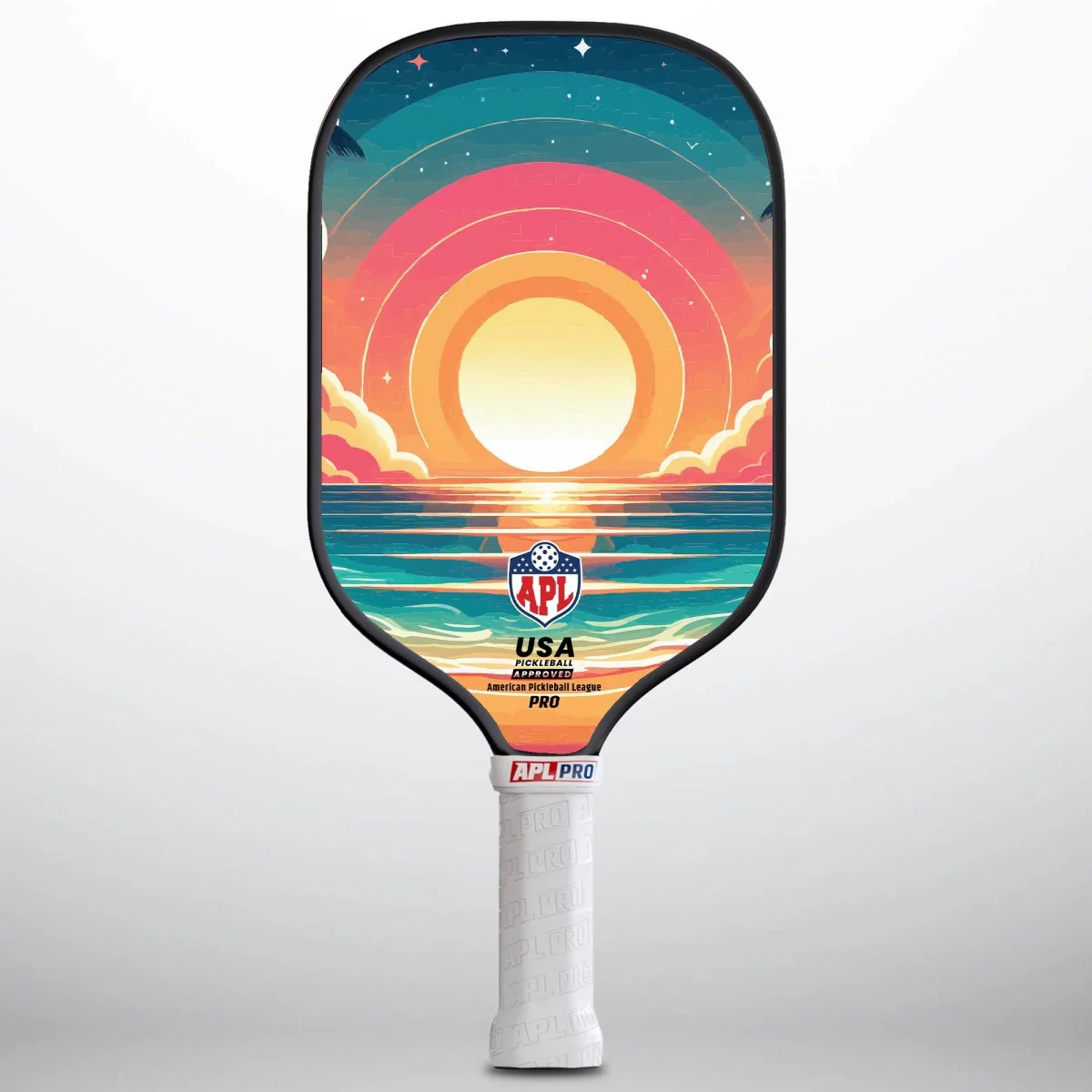 APL - Colorful Patterns Pickleball Paddle | 16mm Carbon Fiber | Best Pickleball Paddles | American Pickleball League - Image 3