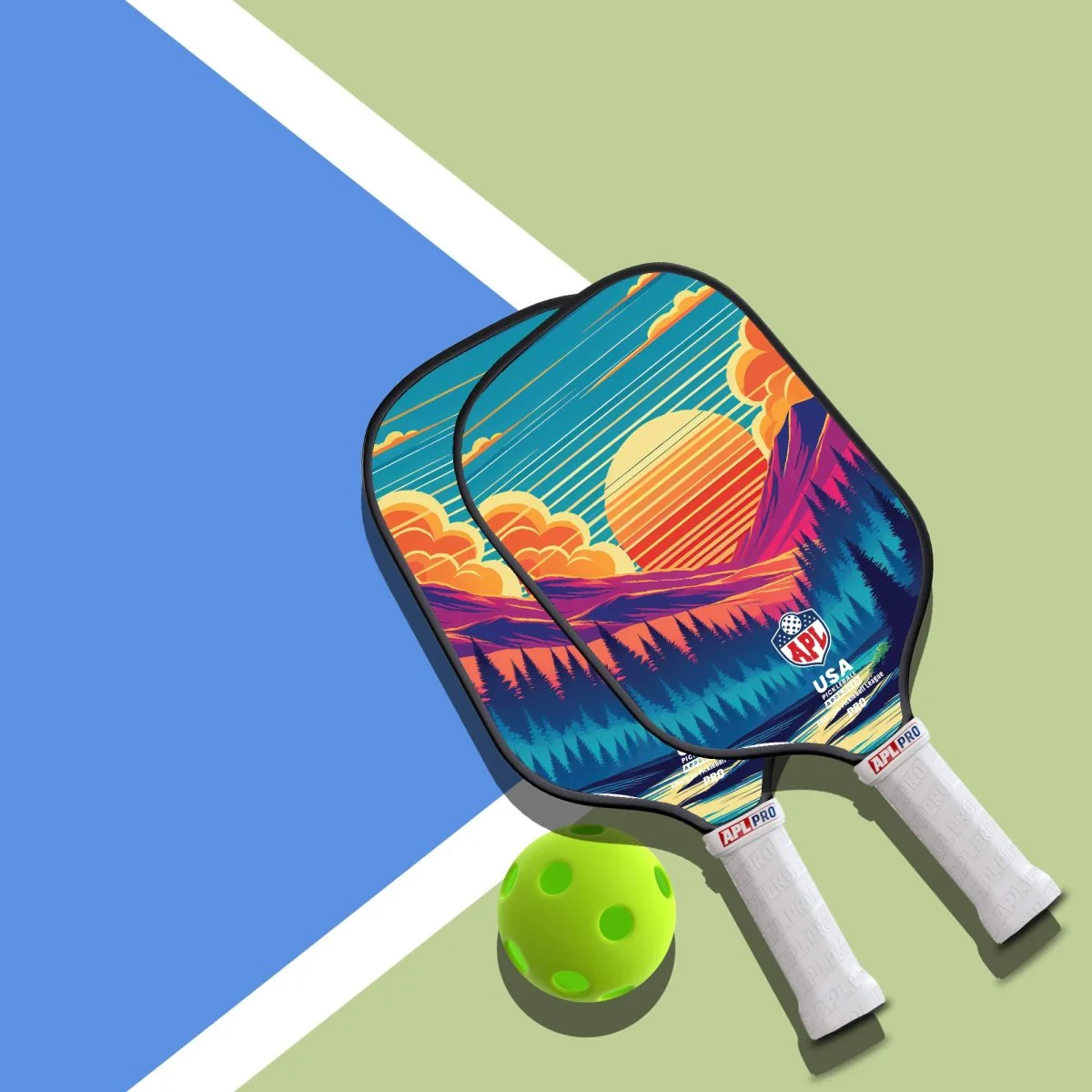 APL - Trees Pickleball Paddle | 16mm Carbon Fiber | Best Pickleball Paddles | American Pickleball League - Image 12