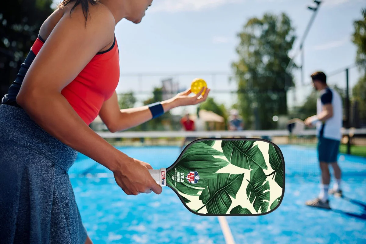 APL - Green Leaves Pickleball Paddle | 16mm Carbon Fiber | Best Pickleball Paddles | American Pickleball Leage - Image 11