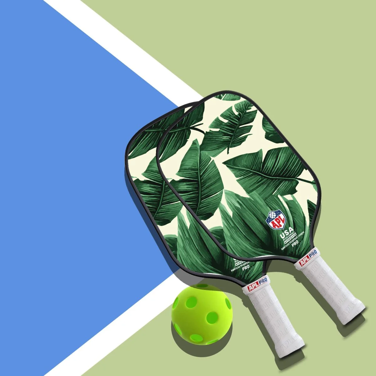 APL - Green Leaves Pickleball Paddle | 16mm Carbon Fiber | Best Pickleball Paddles | American Pickleball Leage - Image 12