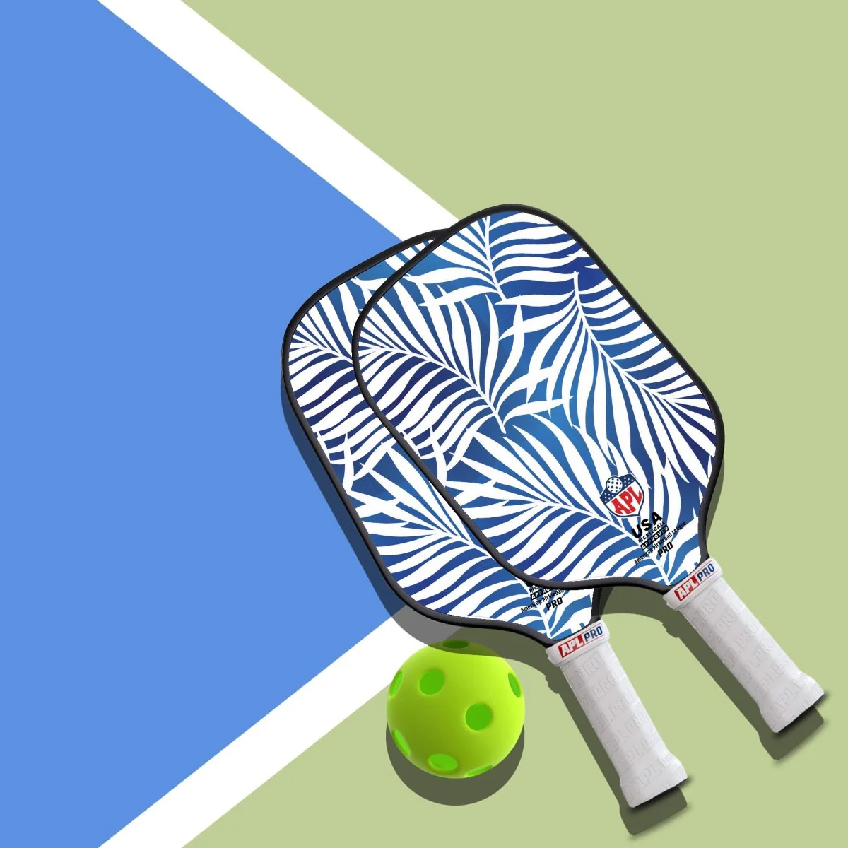 APL - White Leaves Pickleball Paddle | 16mm Carbon Fiber | Best Pickleball Paddles | American Pickleball League - Image 12