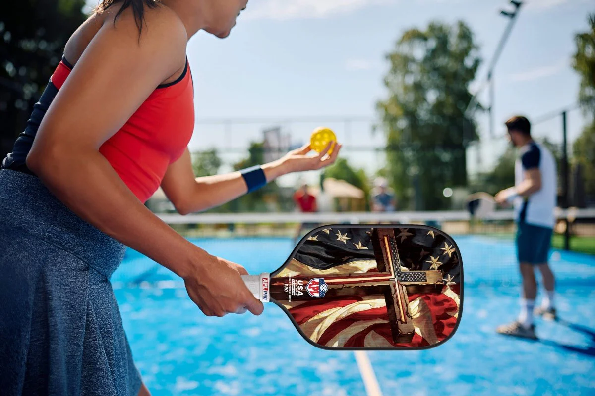 APL - Cross Flag | 16mm Carbon Fiber | Best Pickleball Paddles | American Pickleball League - Image 11
