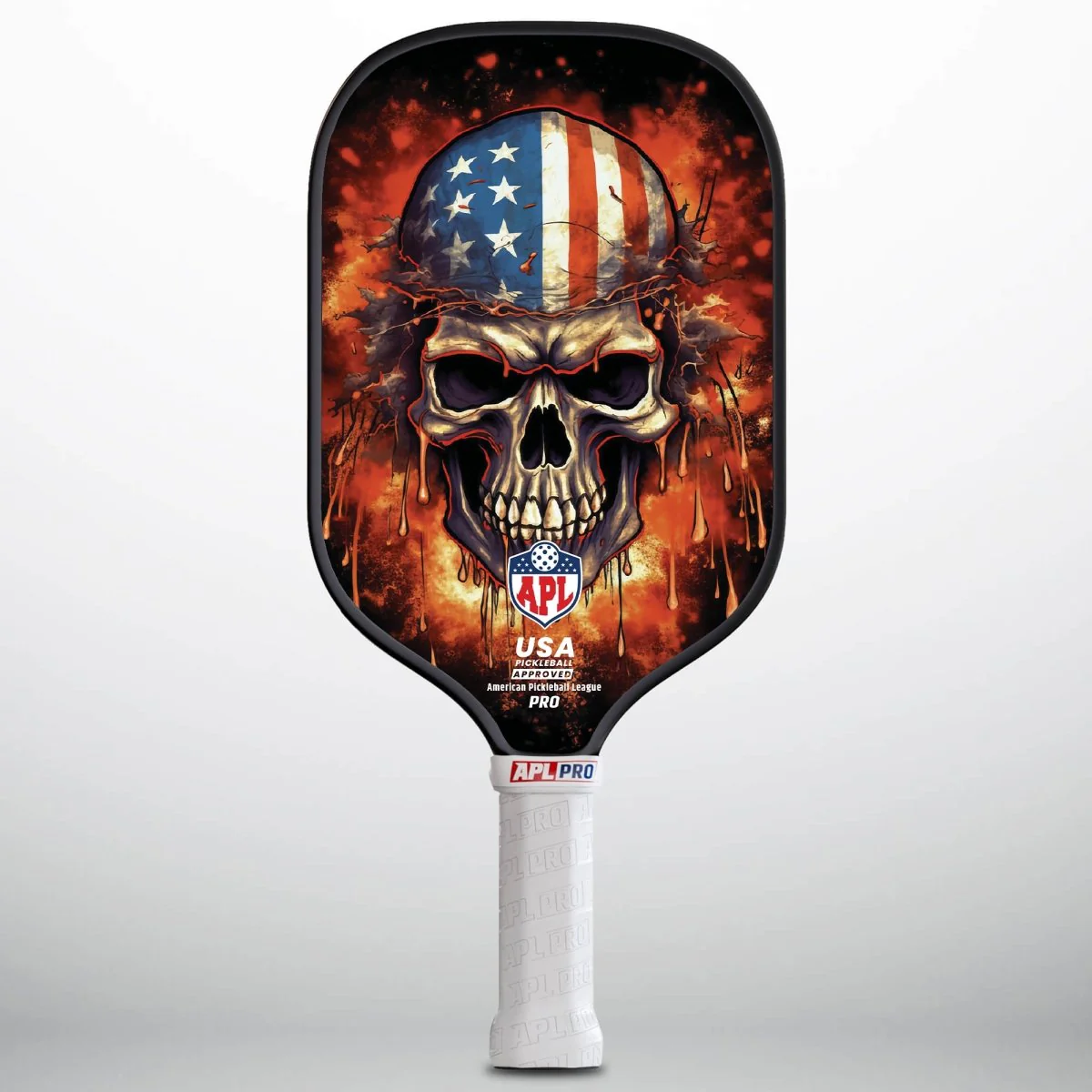 APL - Burning Skull | 16mm Carbon Fiber | Best Pickleball Paddles | American Pickleball League - Image 3