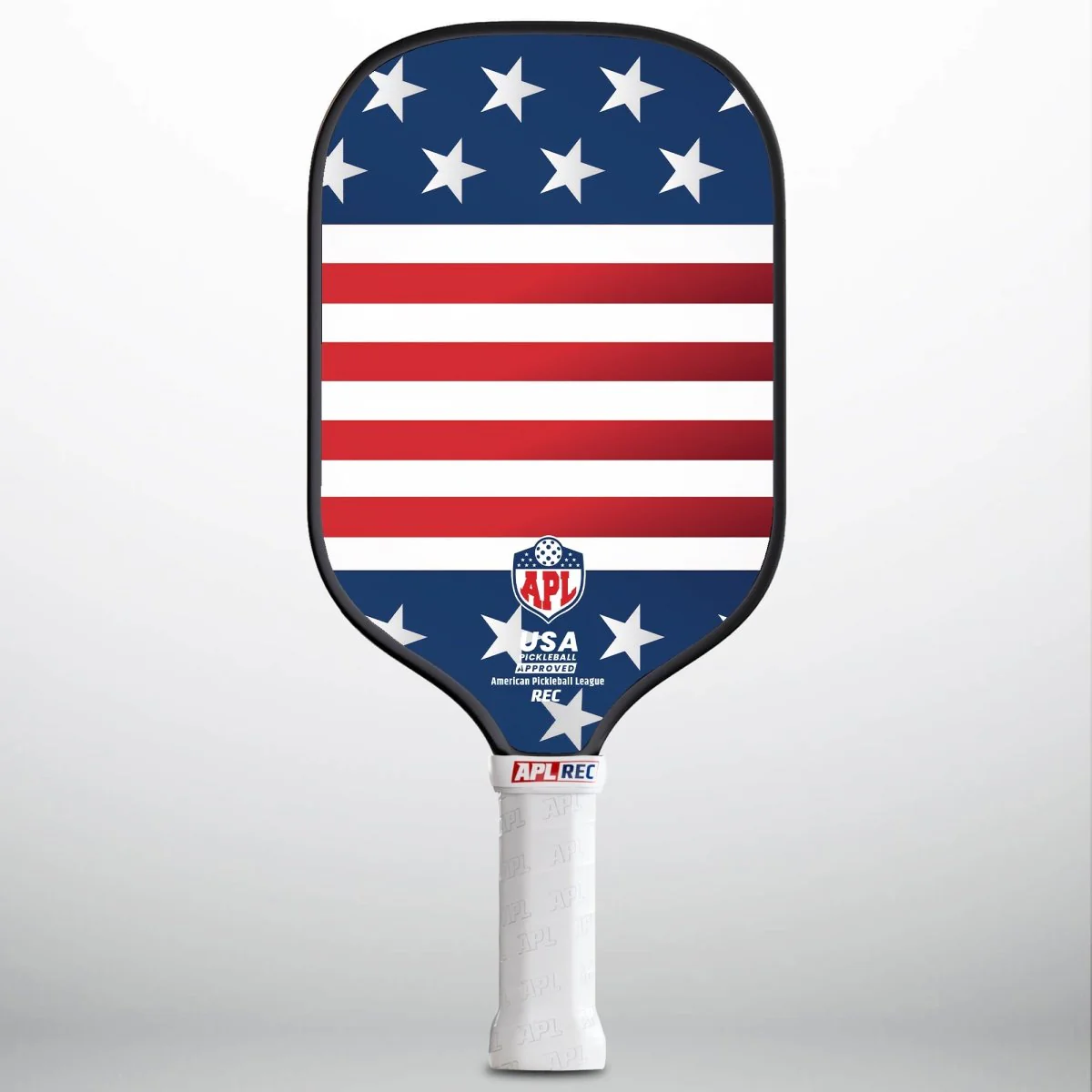 APL - Red White Lines Pickleball Paddle | 16mm Carbon Fiber | Best Pickleball Paddles | American Pickleball Leage