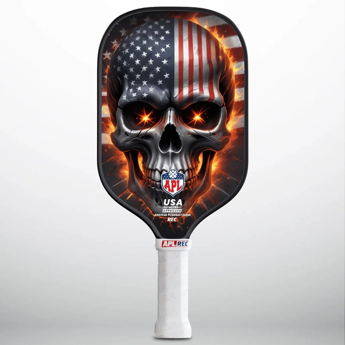 APL - Skull Flag Pickleball Paddle | 16mm Carbon Fiber | Best Pickleball Paddles | American Pickleball League