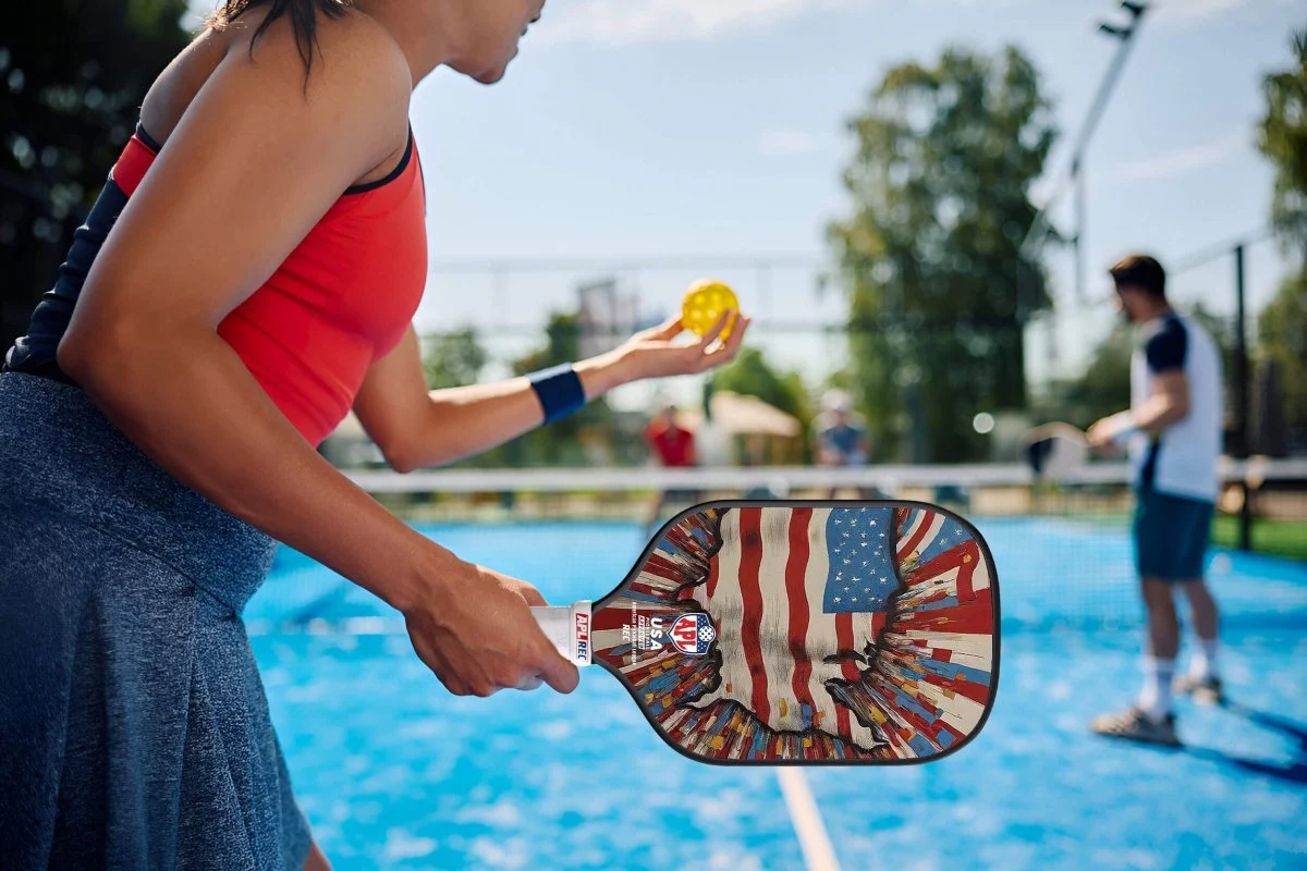 APL - US Map Pickleball Paddle | 16mm Carbon Fiber | Best Pickleball Paddles | American Pickleball League - Image 3
