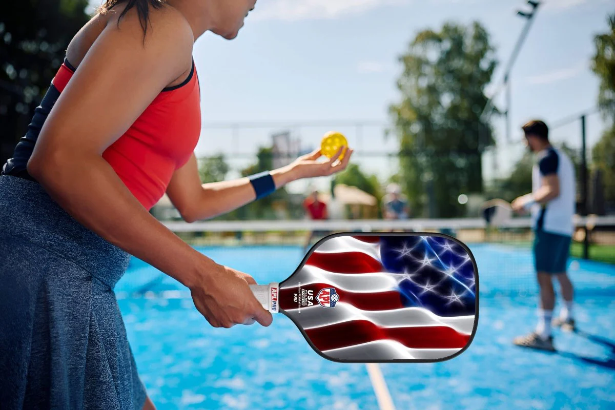 APL - Waving Flag Pickleball Paddle | 16mm Carbon Fiber | Best Pickleball Paddles | American Pickleball League - Image 11