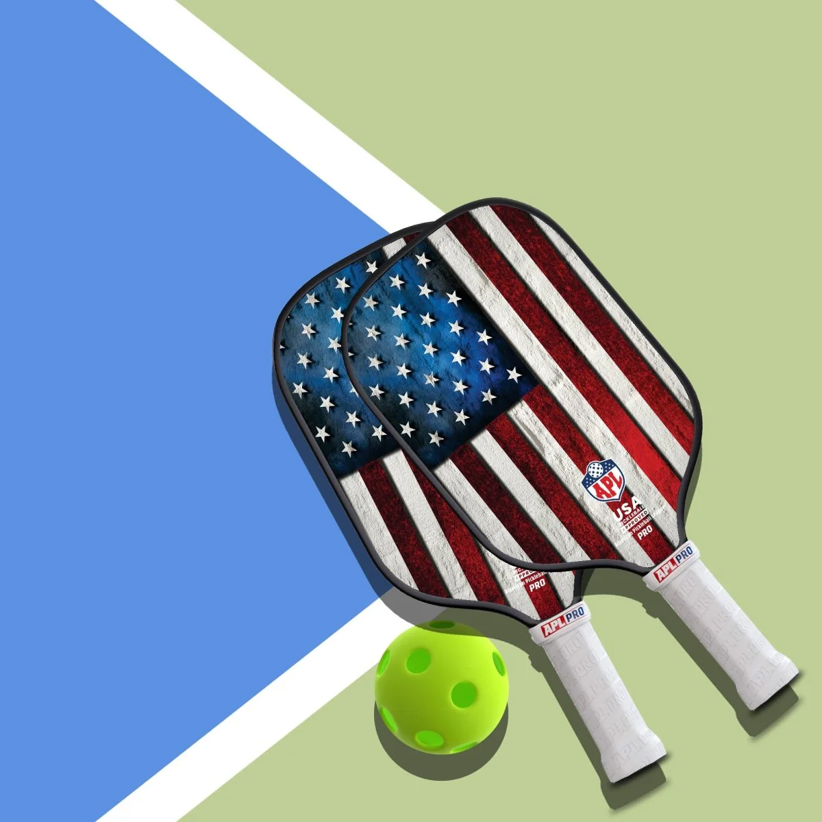 APL - US Flag Pickleball Paddle | 16mm Carbon Fiber | Best Pickleball Paddles | American Pickleball League - Image 12