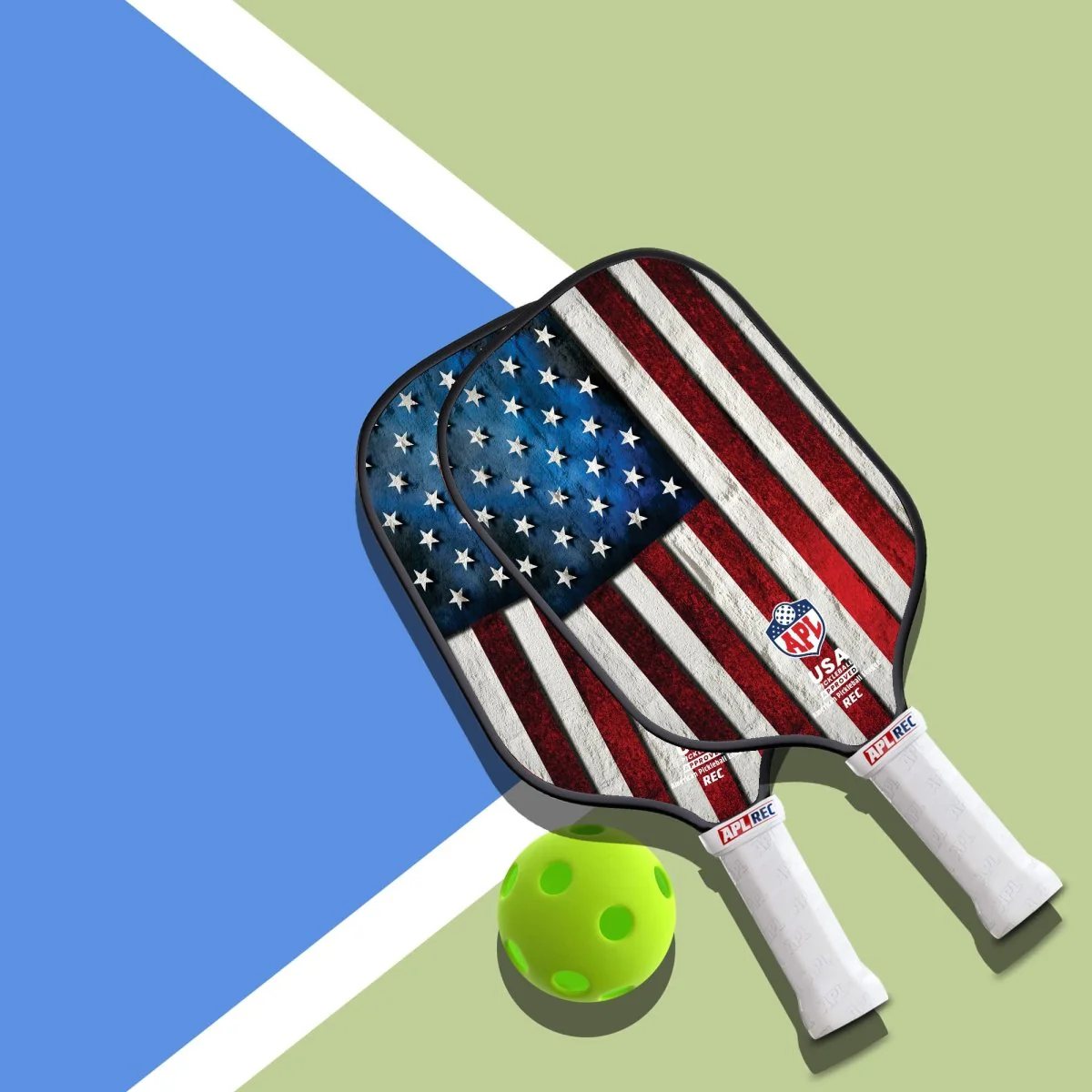 APL - US Flag Pickleball Paddle | 16mm Carbon Fiber | Best Pickleball Paddles | American Pickleball League - Image 4