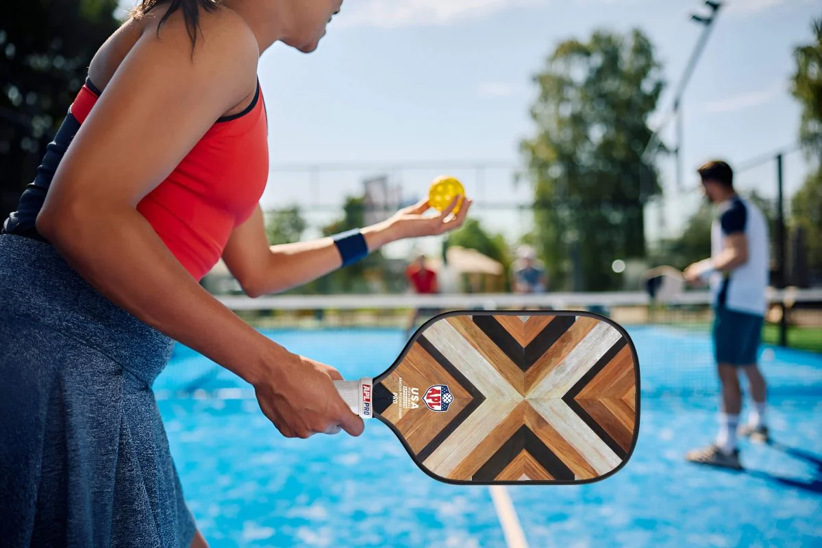 APL - Wooden Patterns Pickleball Paddle | 16mm Carbon Fiber | Best Pickleball Paddles | American Pickleball League - Image 11