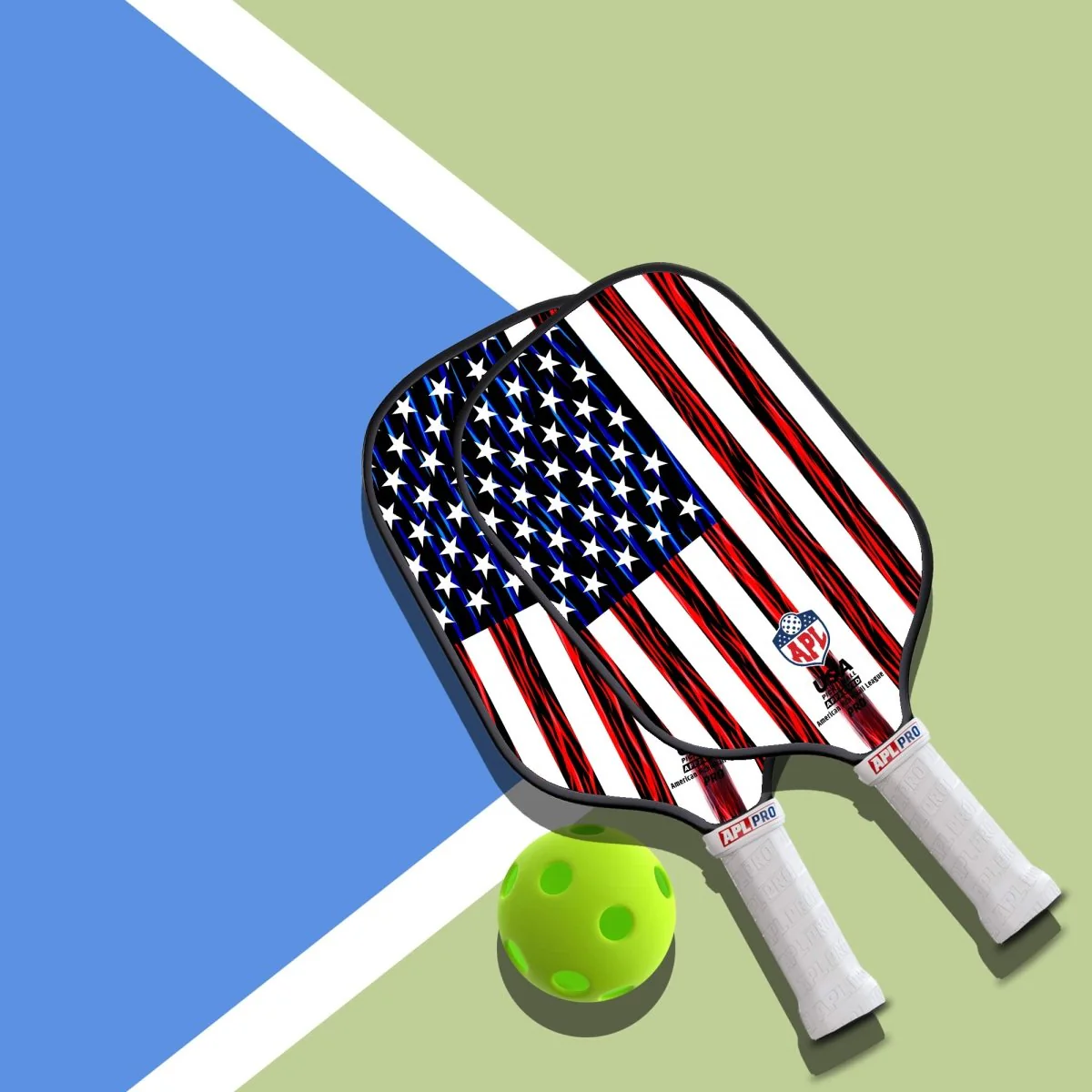 APL - US Flag Pickleball Paddle | 16mm Carbon Fiber | Best Pickleball Paddles | American Pickleball League - Image 12