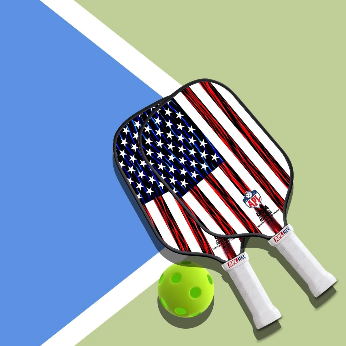 APL - US Flag Pickleball Paddle | 16mm Carbon Fiber | Best Pickleball Paddles | American Pickleball League - Image 4