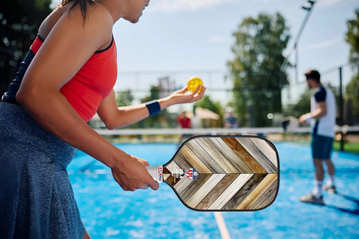 APL - Wooden Patterns Pickleball Paddle | 16mm Carbon Fiber | Best Pickleball Paddles | American Pickleball League - Image 11