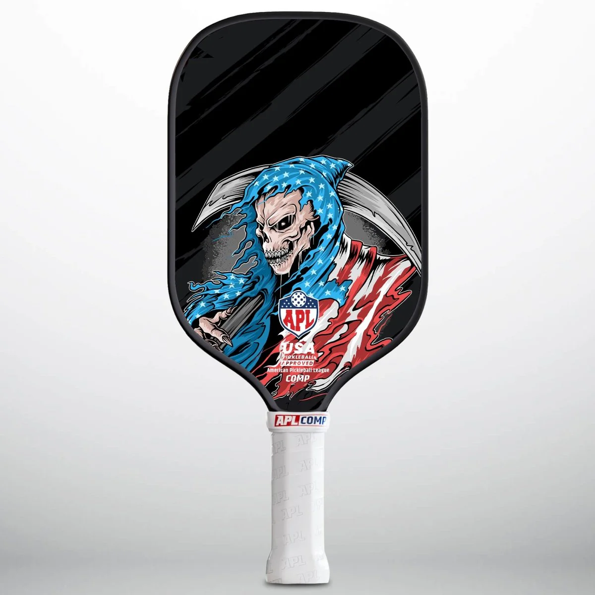 APL - Skull Flag Pickleball Paddle | 16mm Carbon Fiber | Best Pickleball Paddles | American Pickleball League - Image 5