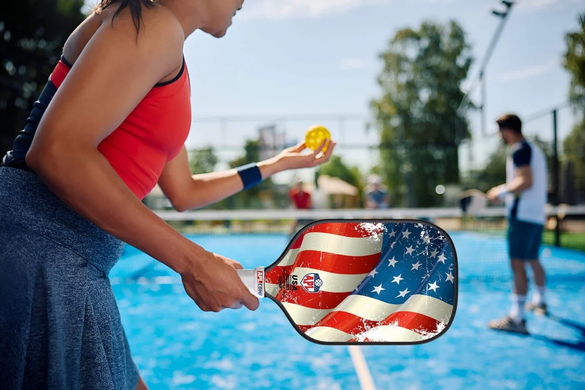 APL - US Flag Pickleball Paddle | 16mm Carbon Fiber | Best Pickleball Paddles | American Pickleball League - Image 7