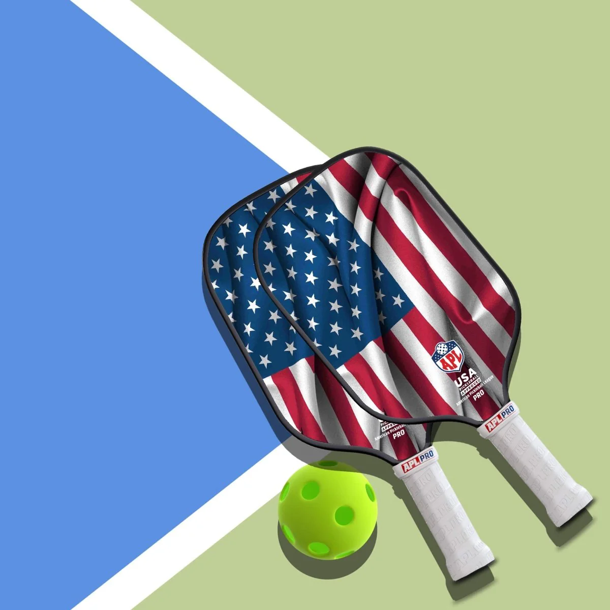 APL - US Flag Pickleball Paddle | 16mm Carbon Fiber | Best Pickleball Paddles | American Pickleball League - Image 12