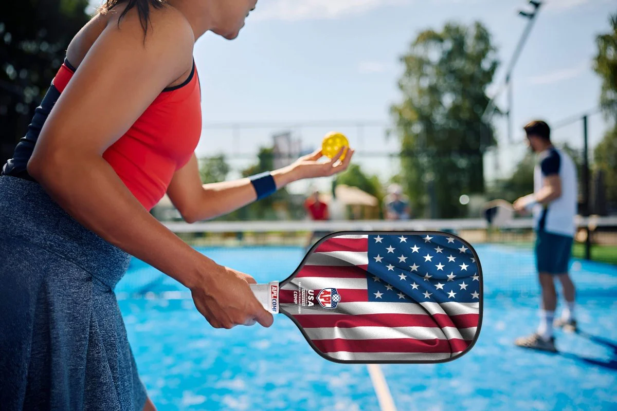APL - US Flag Pickleball Paddle | 16mm Carbon Fiber | Best Pickleball Paddles | American Pickleball League - Image 7