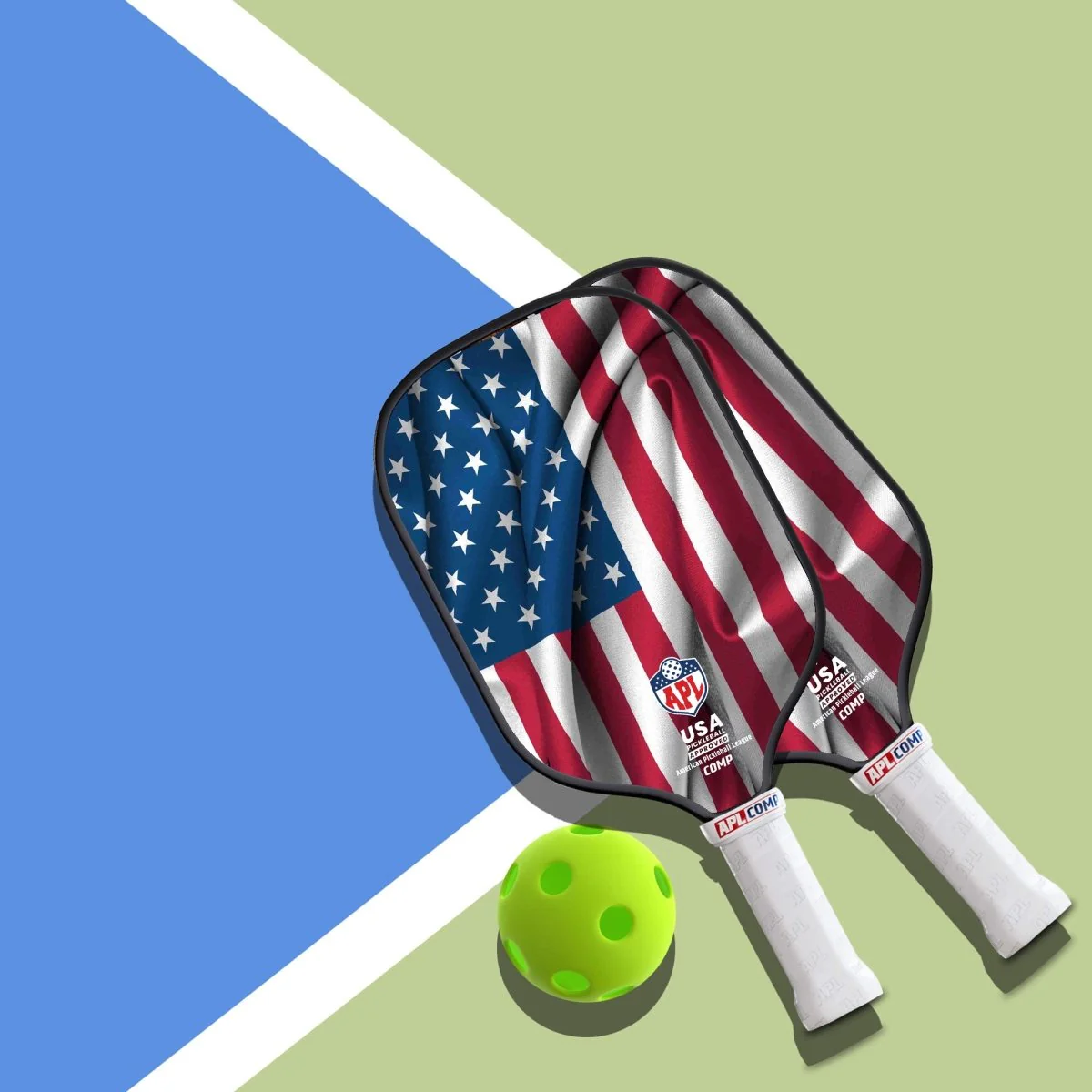 APL - US Flag Pickleball Paddle | 16mm Carbon Fiber | Best Pickleball Paddles | American Pickleball League - Image 8