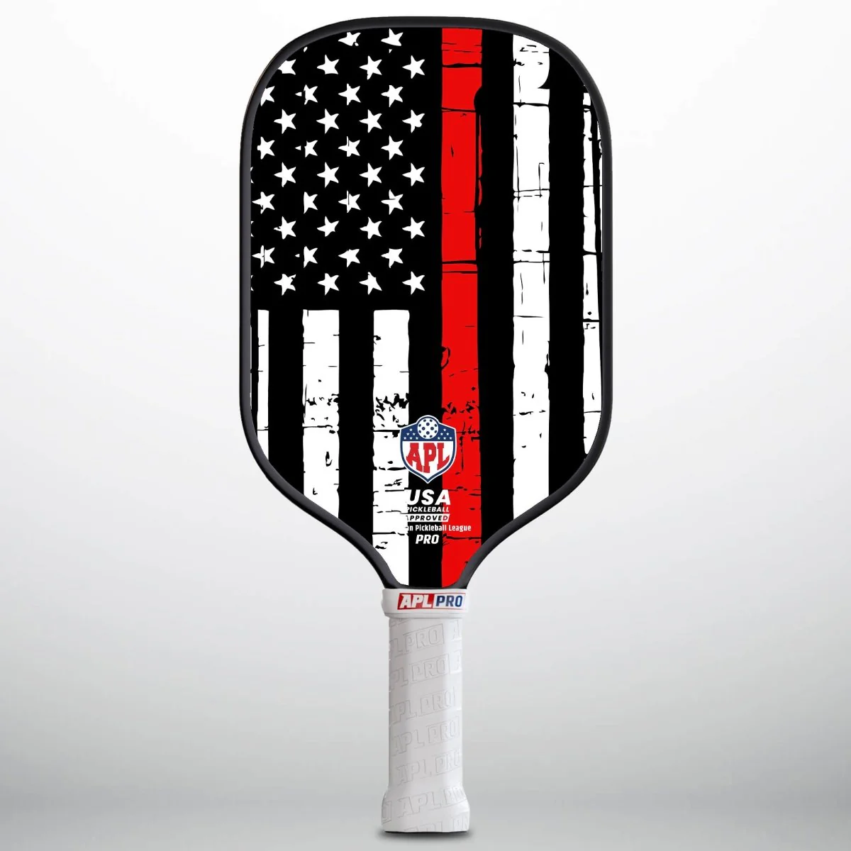 APL - Rustic Red Line Pickleball Paddle | 16mm Carbon Fiber | Best Pickleball Paddles | American Pickleball Leage - Image 3