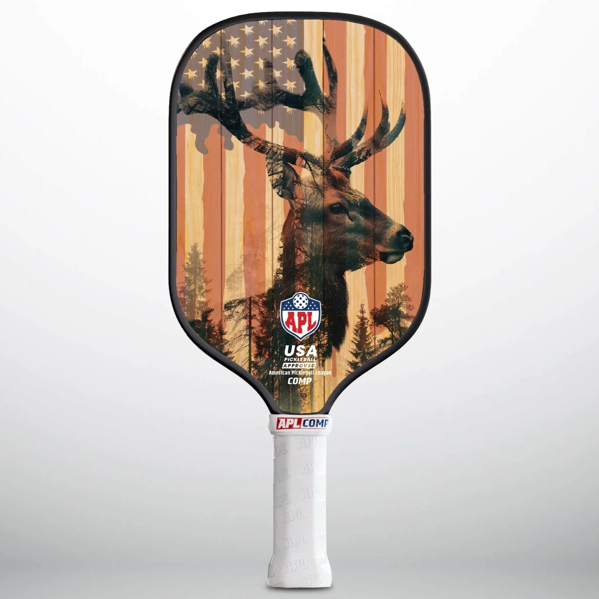 APL - Deer Flag | 16mm Carbon Fiber | Best Pickleball Paddles | American Pickleball League - Image 2